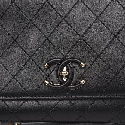 Chanel Calfskin Stitched Small Covered CC Flap Bag Black 7 of 11