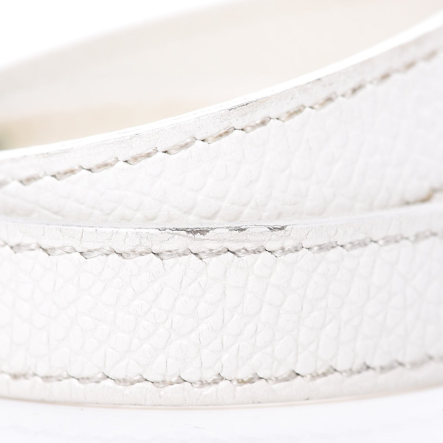 Epsom Kelly Double Tour Bracelet M White