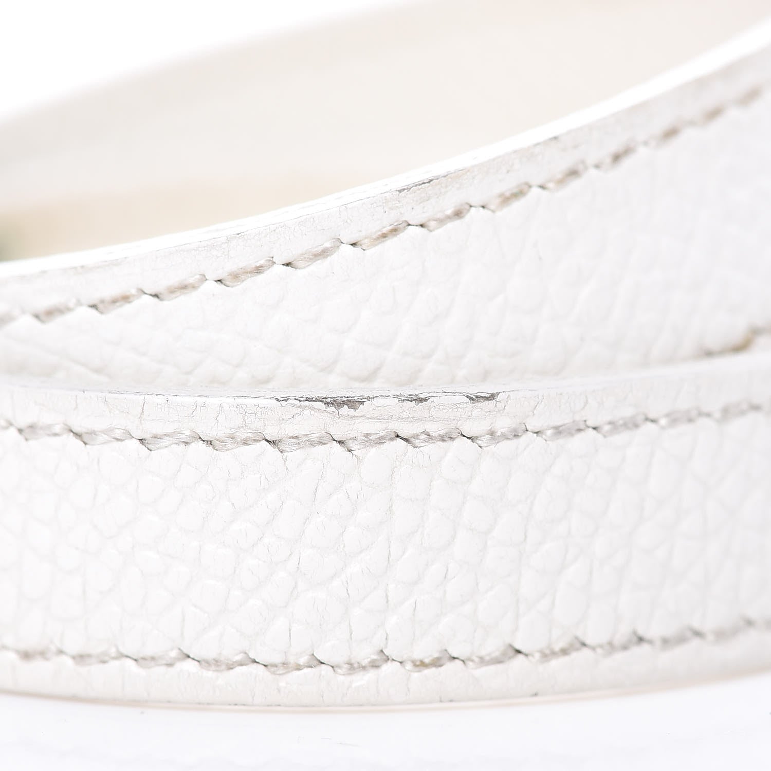 Hermes Epsom Kelly Double Tour Bracelet M White 7 of 8