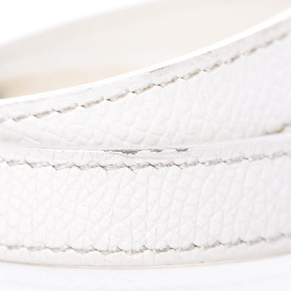 Hermes Epsom Kelly Double Tour Bracelet M White 7 of 8