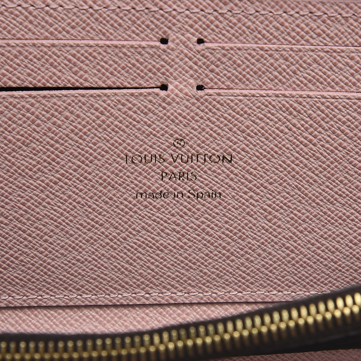 Monogram Clemence Wallet Rose Ballerine