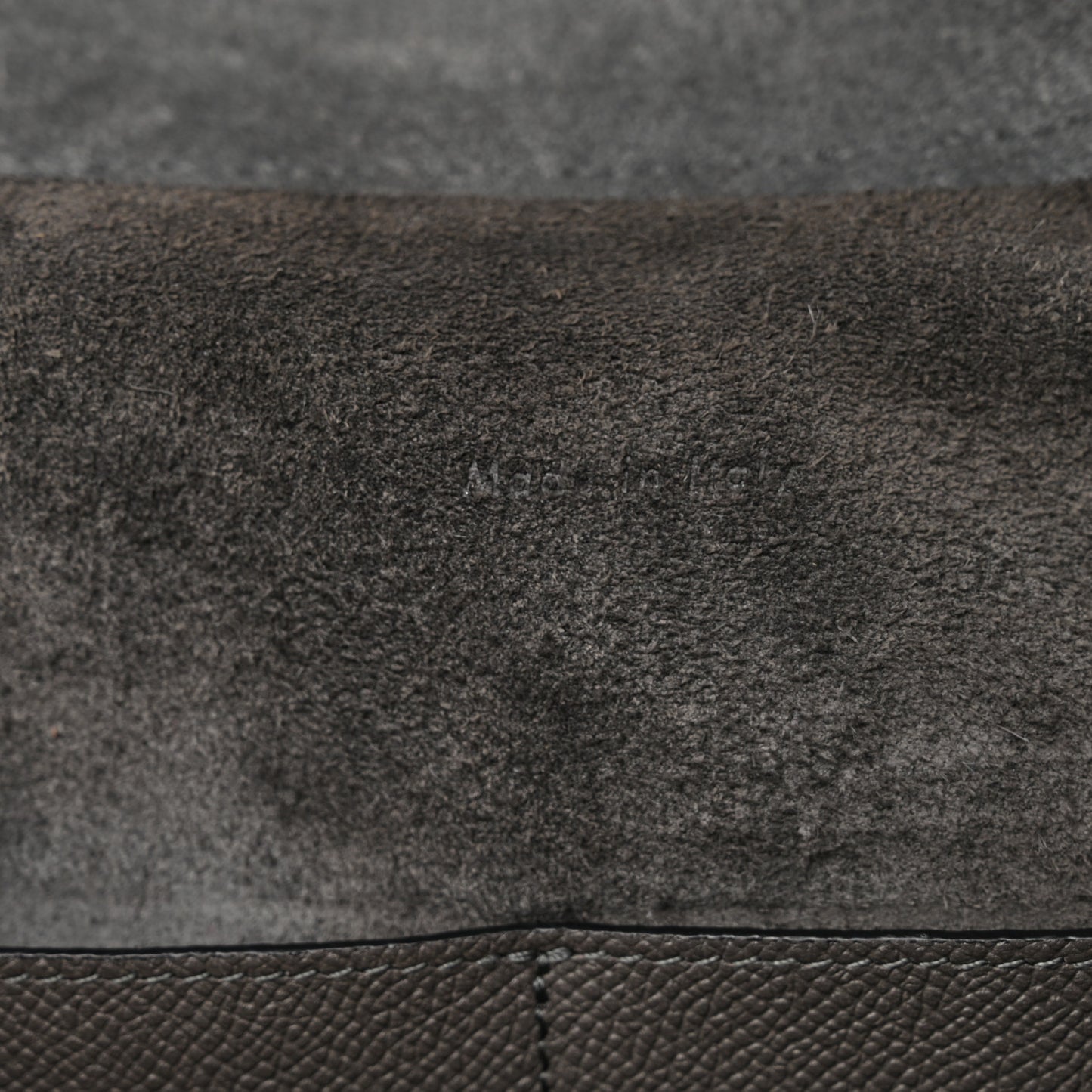 Grained Calfskin Small Belt Bag Grey