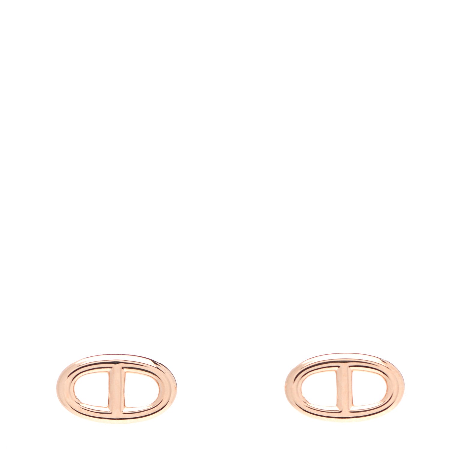 Hermes 18K Rose Gold TPM Farandole Stud Earrings 1 of 5