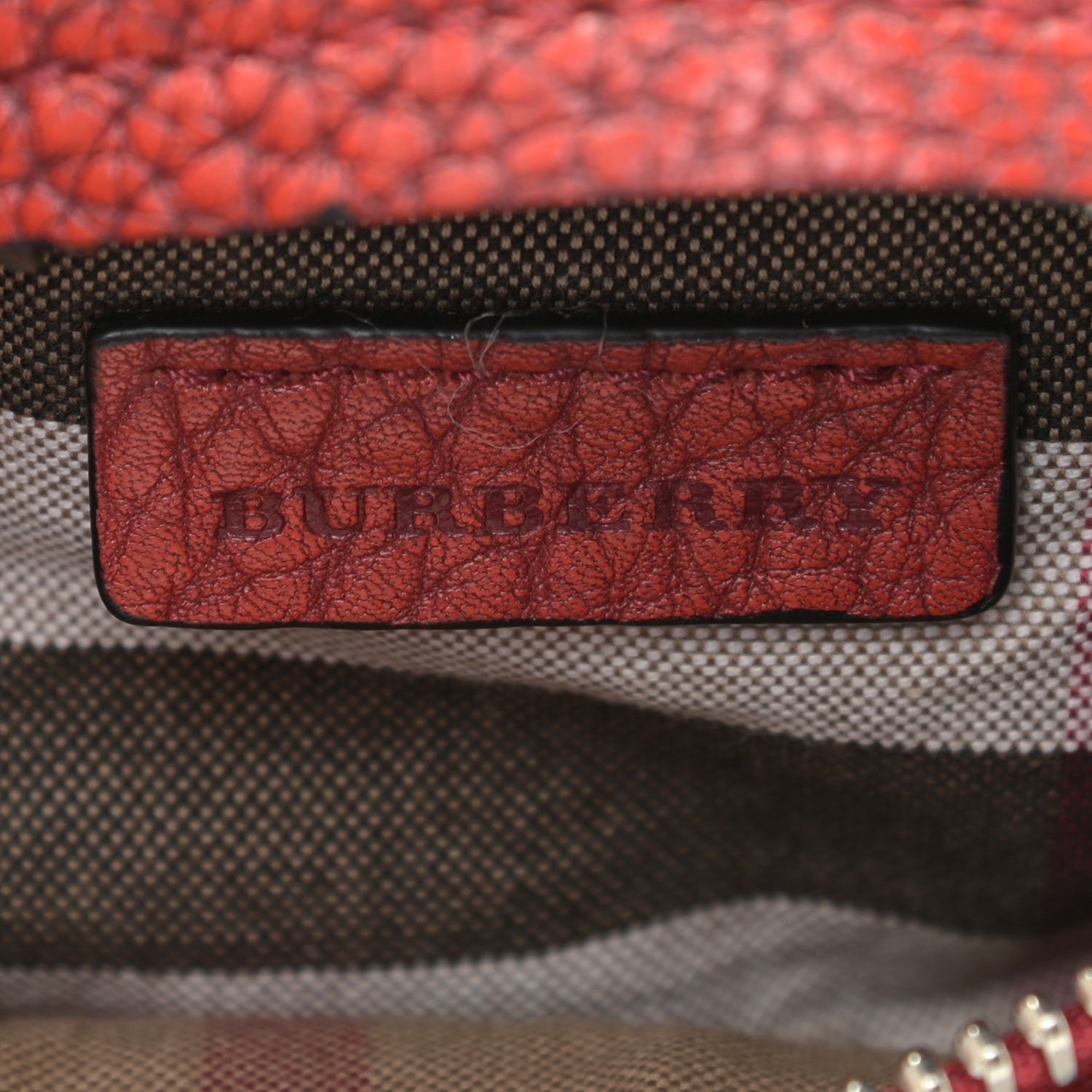 Burberry Grainy Calfskin Mini Rossett Bodybrit Biker Crossbody Red 8 of 9