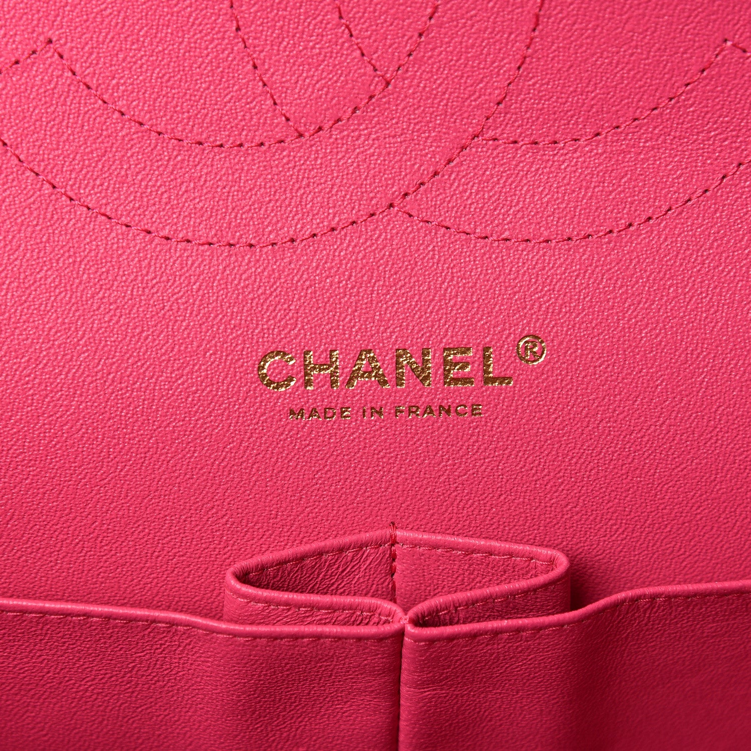Chanel Lambskin Quilted Jumbo Double Flap Fuchsia 6 of 11