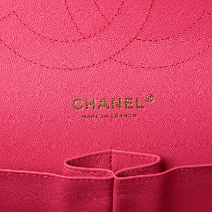 Chanel Lambskin Quilted Jumbo Double Flap Fuchsia 6 of 11