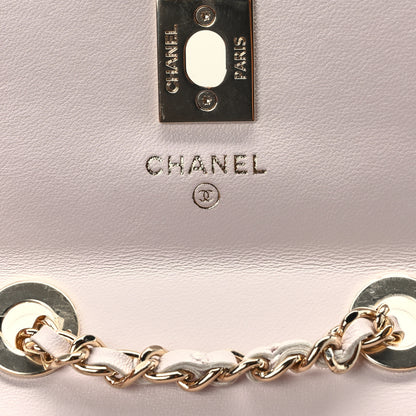Chanel Lambskin Quilted Trendy CC Card Holder On Chain Light Purple 6 of 11