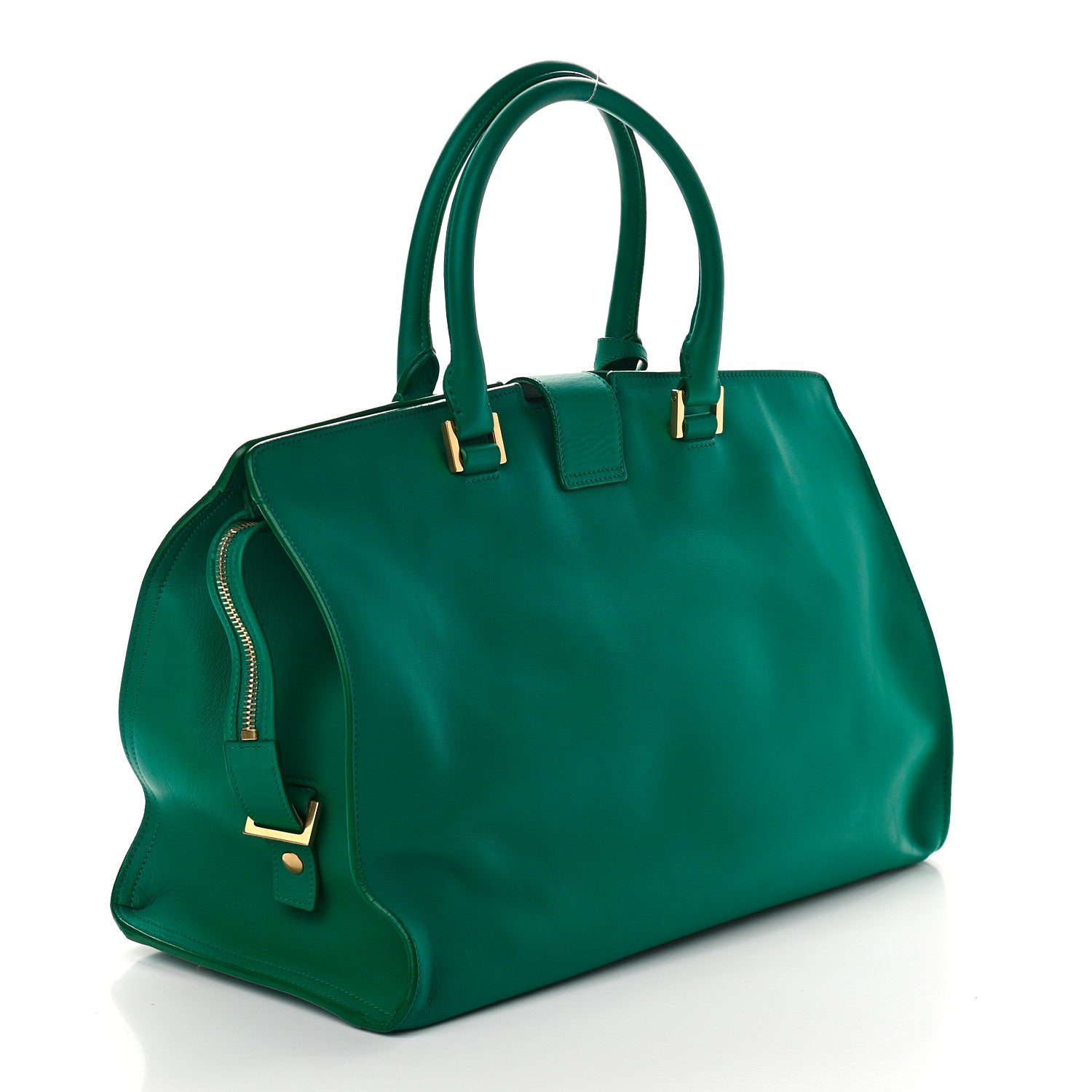 Saint Laurent Calfskin Medium Classic Y Cabas Green 2 of 9