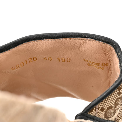 Gucci Monogram Matelasse GG Marmont Espadrille 20mm Slide Sandals 40 Beige Ebony Black 9 of 11