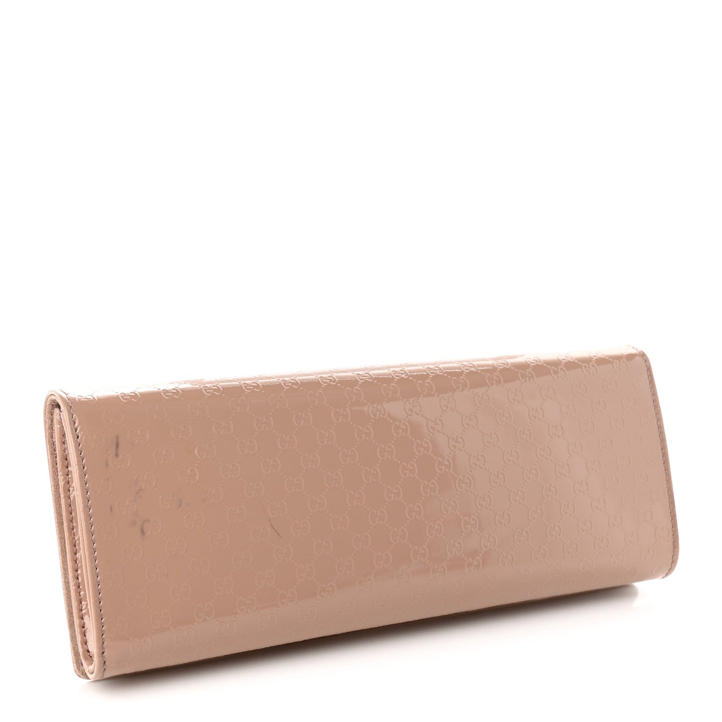 Patent Microguccissima Small Broadway Clutch Dark Cipria