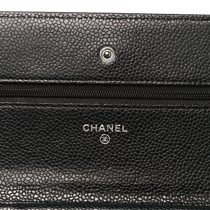Chanel Caviar Quilted Wallet on Chain WOC Black 6 of 12