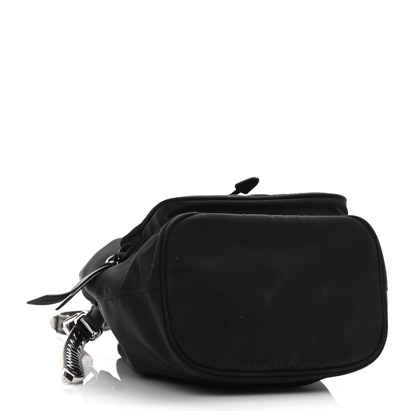 Tessuto Nylon Studded New Vela Mini Bucket Crossbody Bag Black