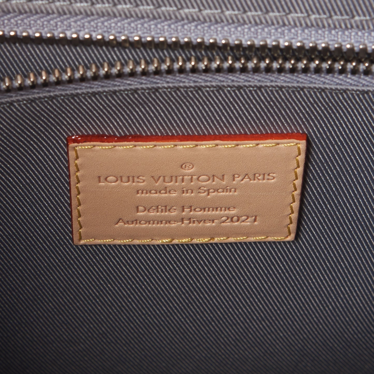 Monogram Mirror Sac Plat NM Silver