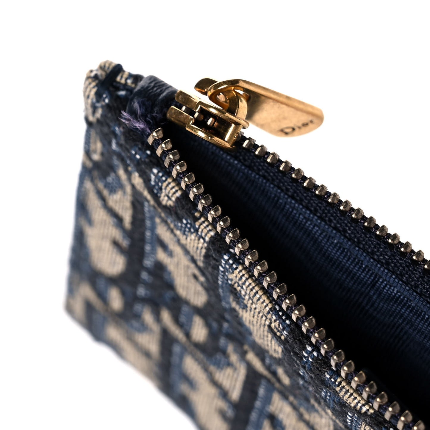 Oblique Saddle Chain Wallet Blue