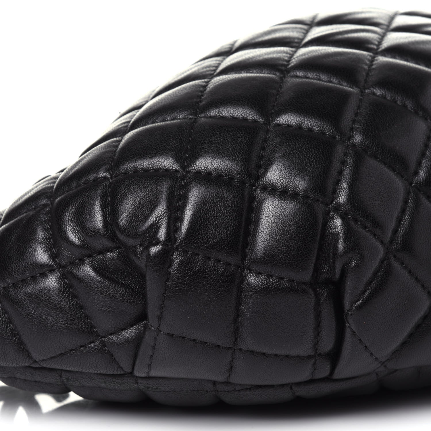 Chanel Lambskin Quilted Banane Waist Bag Fanny Pack Black 8 of 11