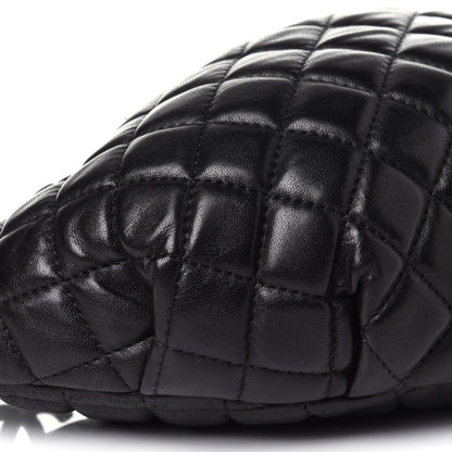 Chanel Lambskin Quilted Banane Waist Bag Fanny Pack Black 8 of 11