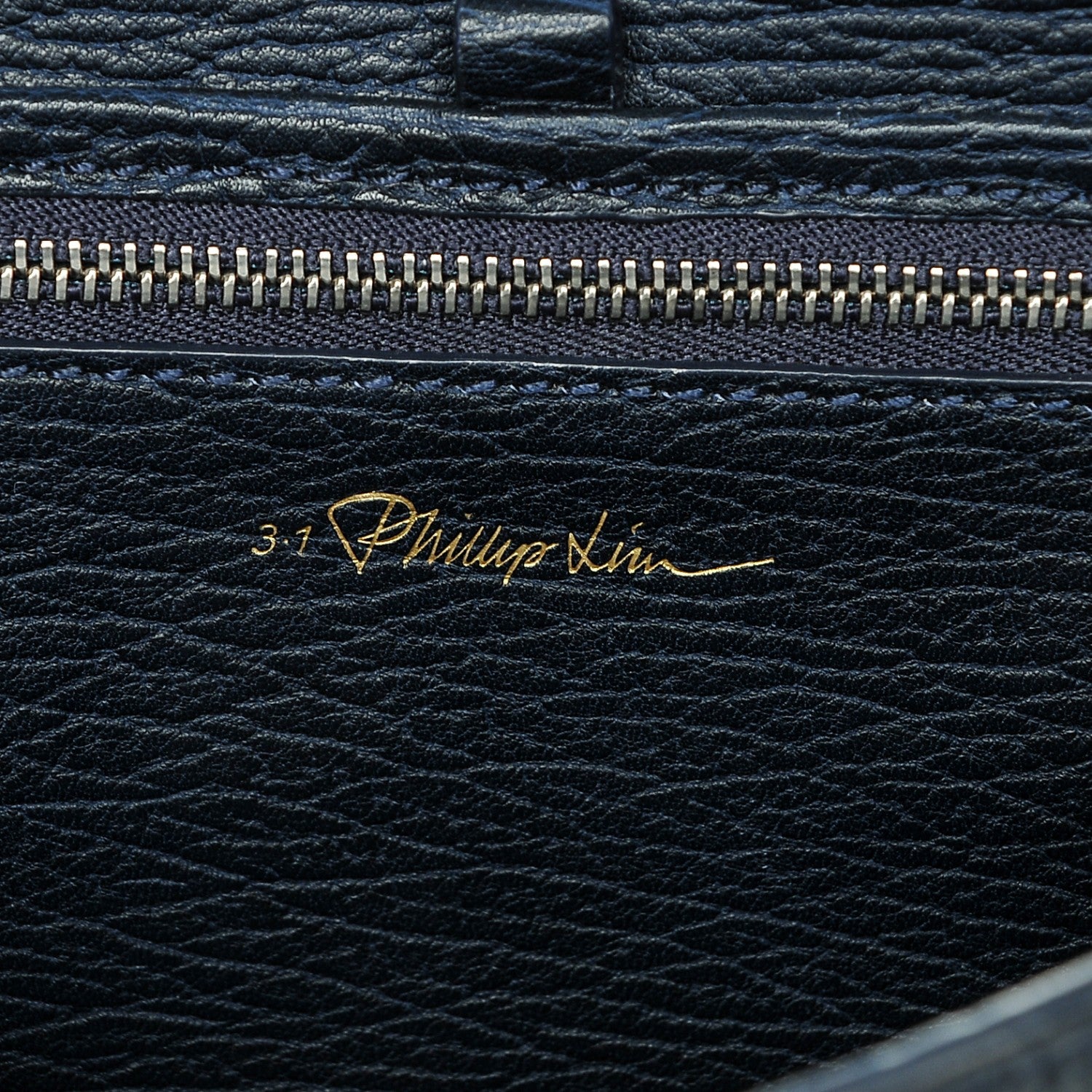 3.1 Phillip Lim 3.1 Textured Calfskin Mini Pashli Satchel Ink 6 of 7