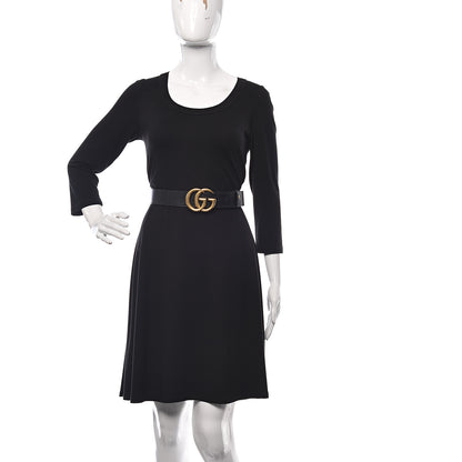 Gucci Textured Calfskin Double G 40mm Belt 85 34 Black 2 of 8