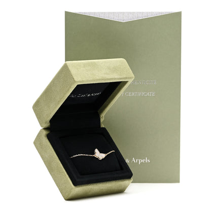 Van Cleef & Arpels 18K Yellow Gold Mother of Pearl Sweet Alhambra Butterfly Bracelet 5 of 5