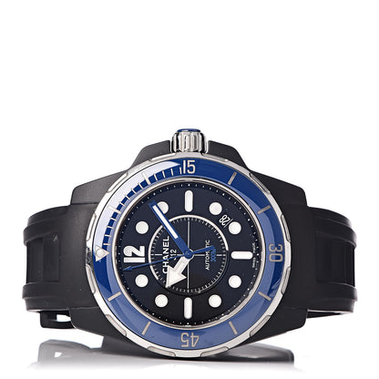 Chanel Stainless Steel Ceramic Rubber 41mm J12 Marine Automatic Watch Black 3 of 8
