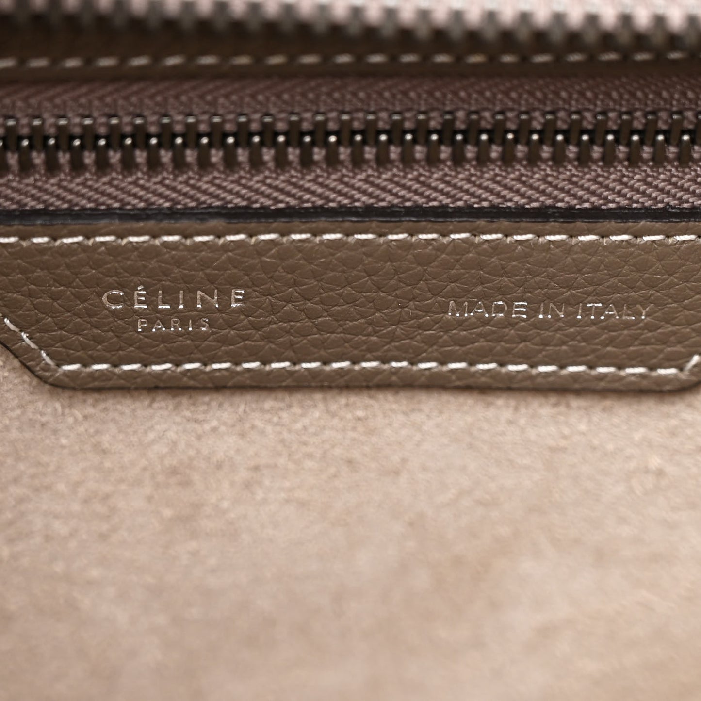 Drummed Calfskin Micro Luggage Souris
