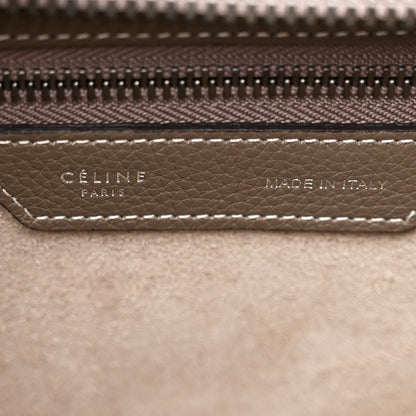 Celine Drummed Calfskin Micro Luggage Souris 6 of 10
