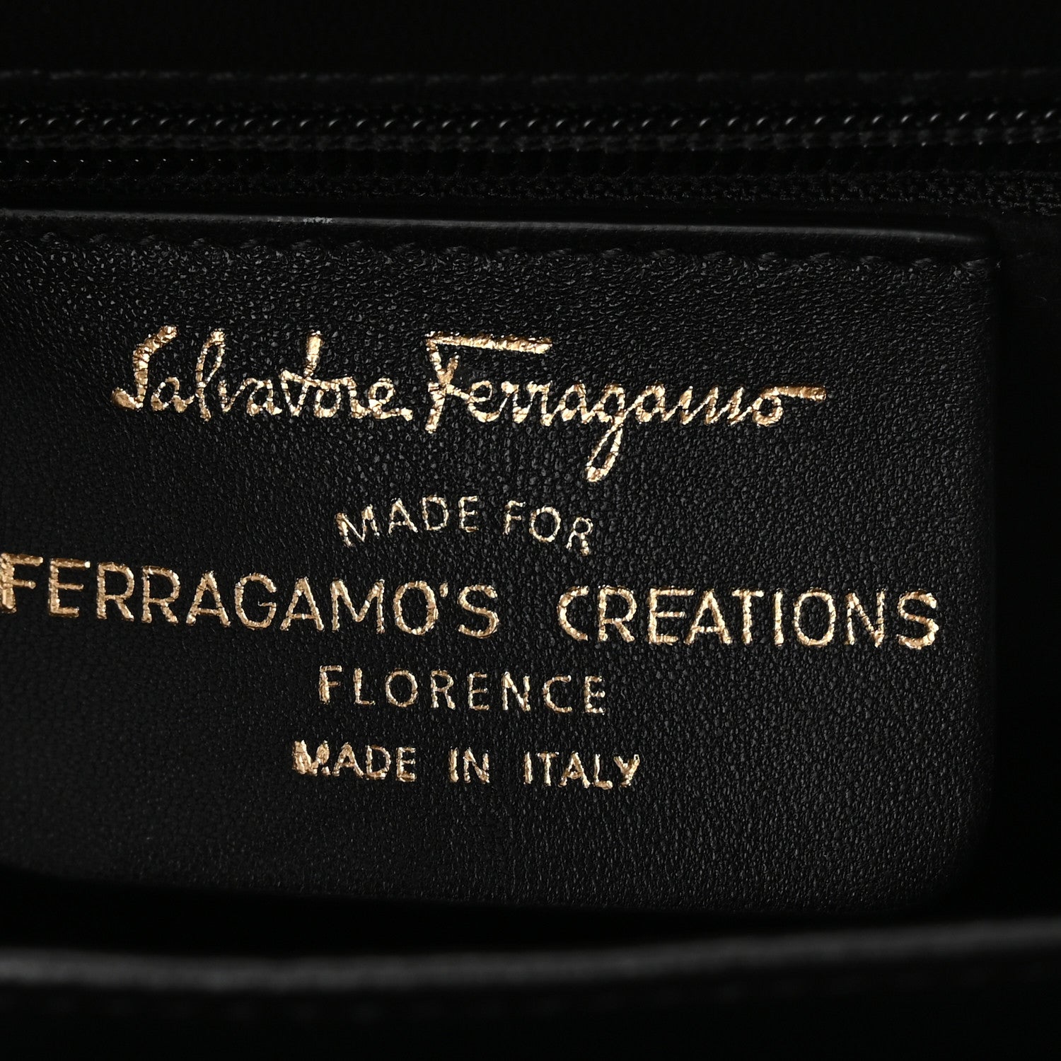 Salvatore Ferragamo Brushed Off Calfskin Small Iconic Top Handle Black 10 of 19