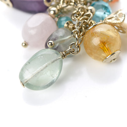 Chanel Crystal Pearl Beaded CC Long Drop Earrings Multicolor 6 of 6