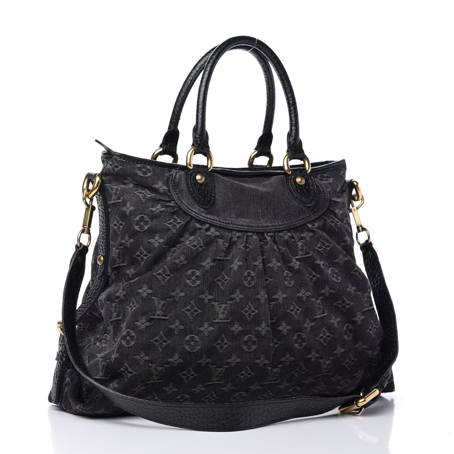 Louis Vuitton Denim Neo Cabby GM Black 3 of 10