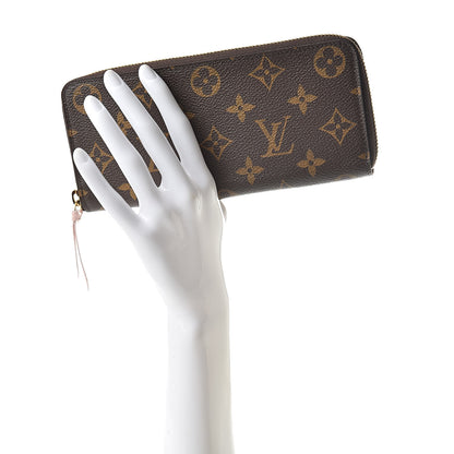 Louis Vuitton Monogram Clemence Wallet Rose Ballerine 2 of 8