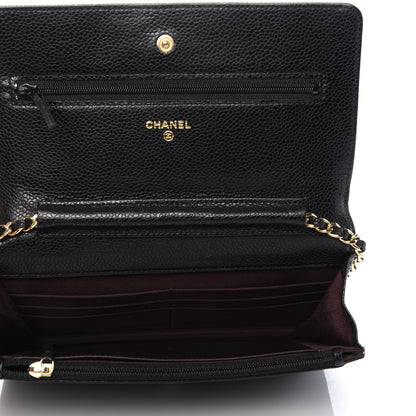 Chanel Caviar Quilted Wallet On Chain WOC Black 5 of 10