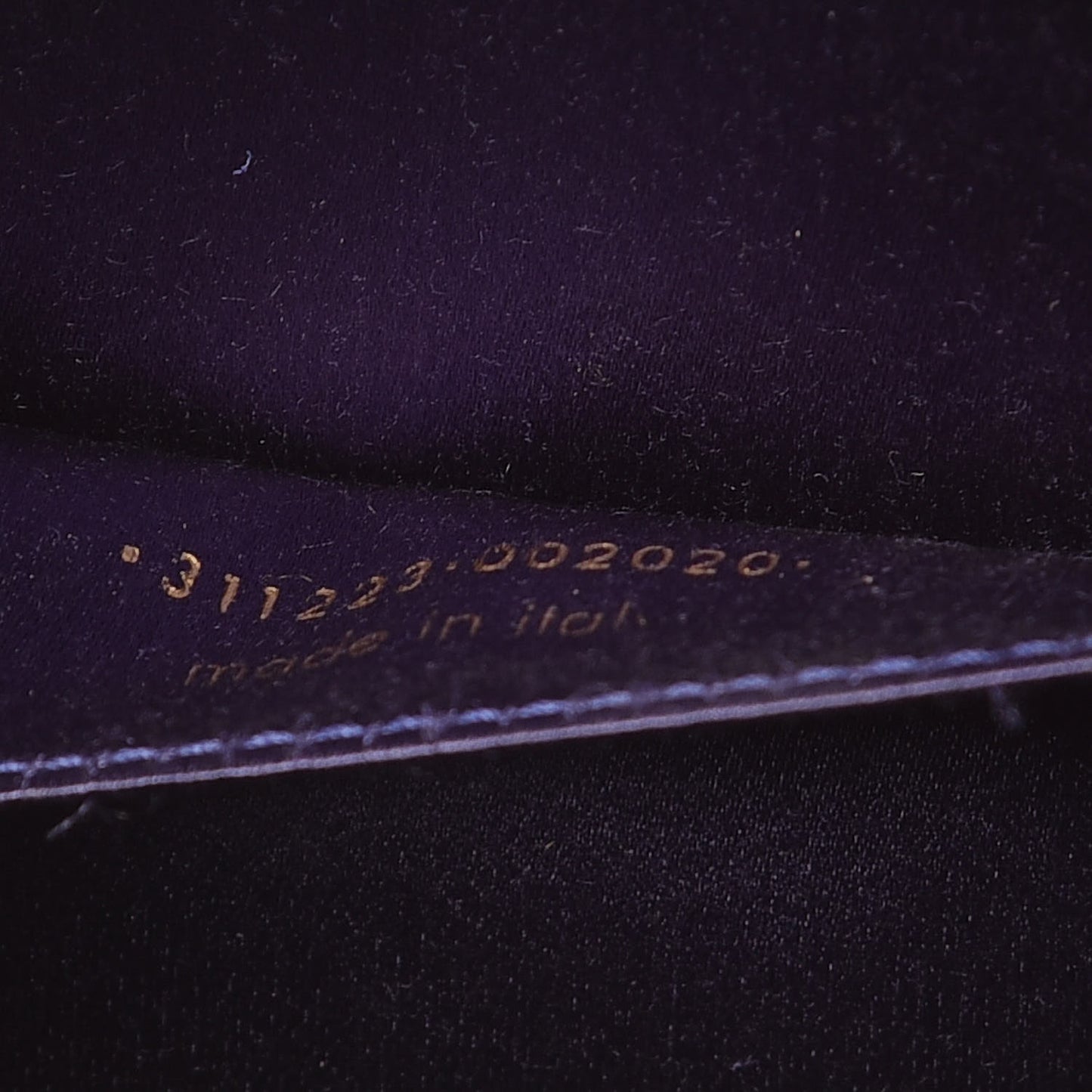 Patent Calfskin Monogram Large Belle De Jour Clutch Royal Blue