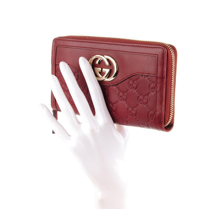 Gucci Guccissima Sukey Zip Around Wallet Red 2 of 8