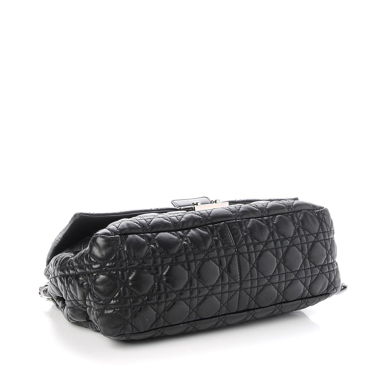 Lambskin Cannage Large New Lock Flap Black