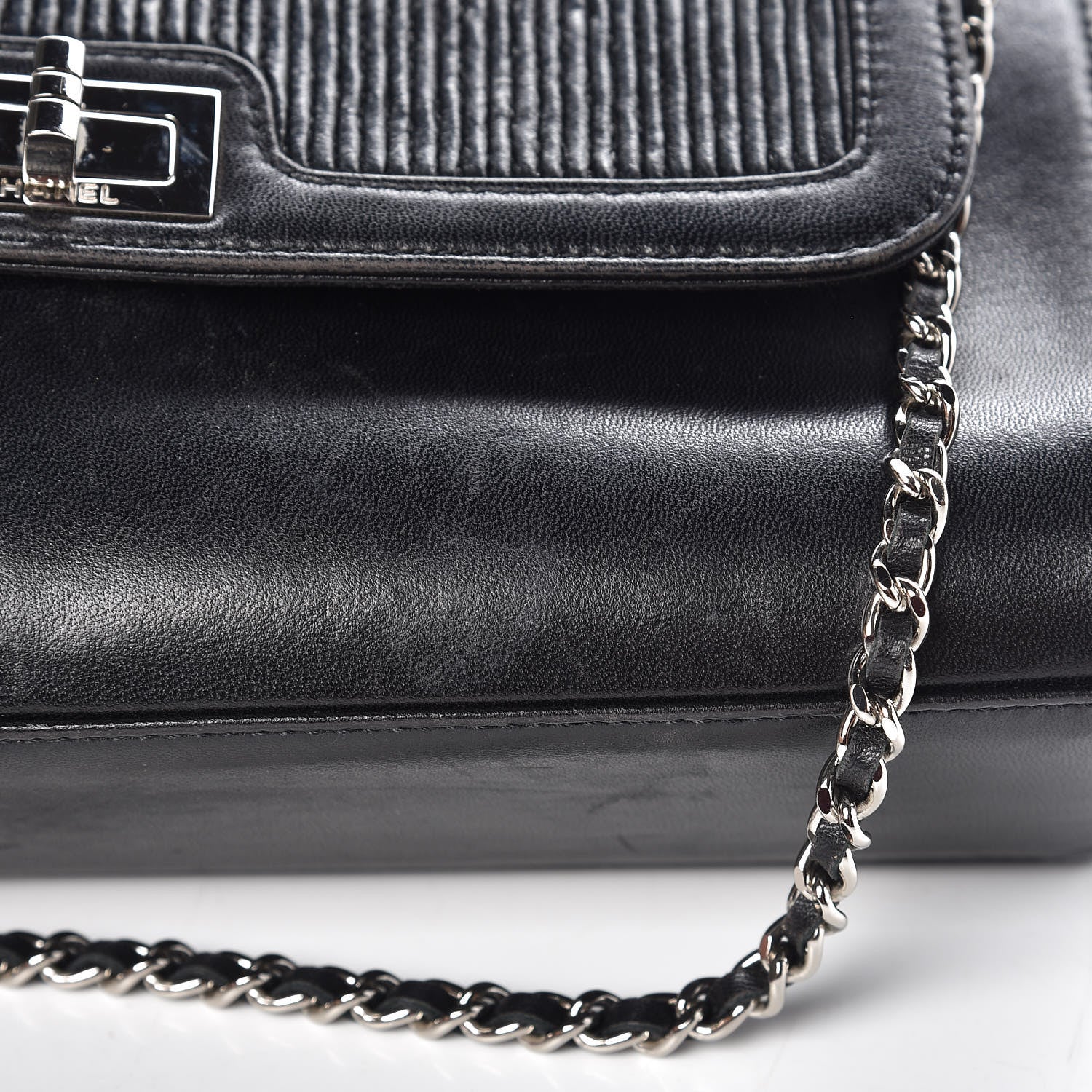 Chanel Lambskin Mademoiselle Accordion Flap Black 12 of 17