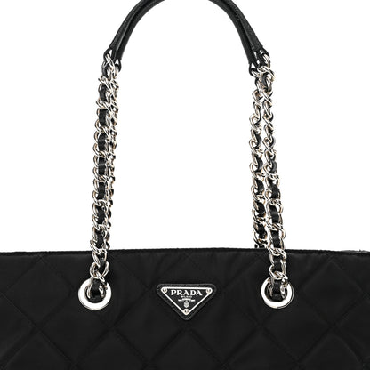 Prada Nylon Tessuto Impuntu Quilted Tote Black 5 of 9