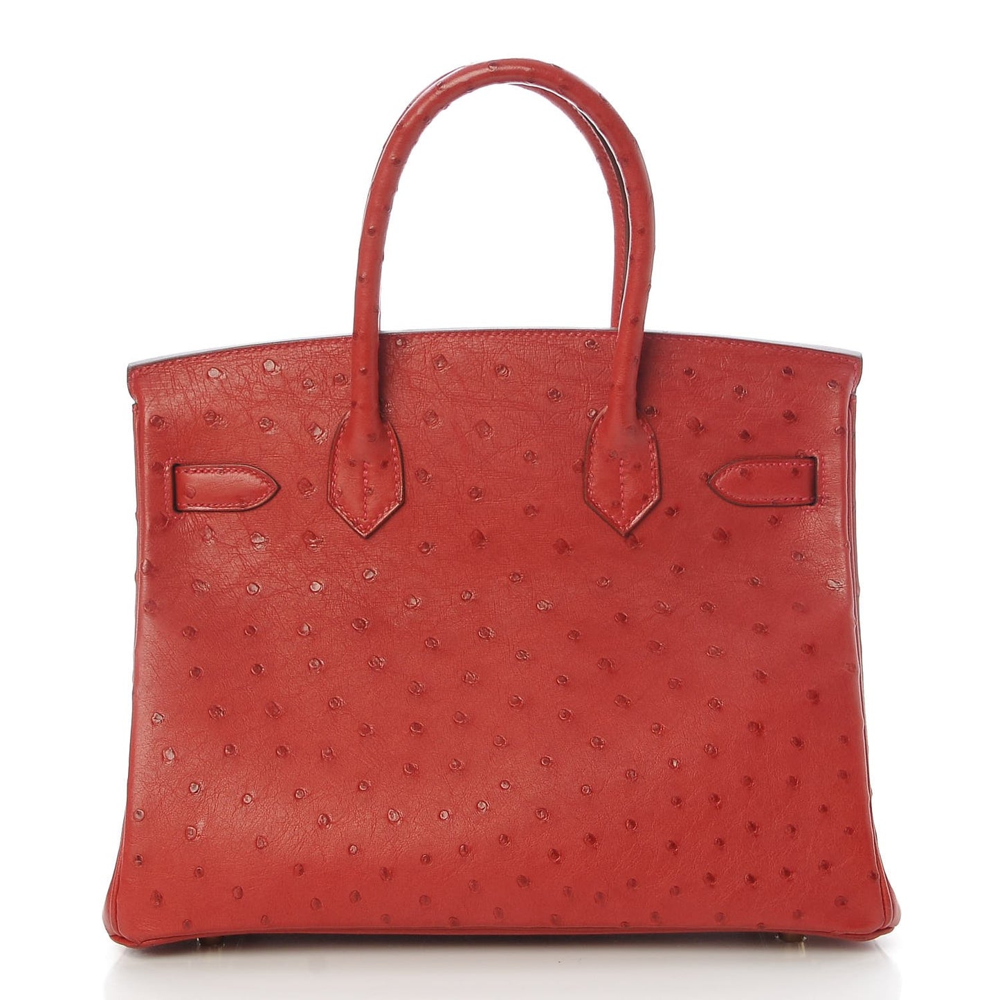 Ostrich Birkin 30 Rouge Vif