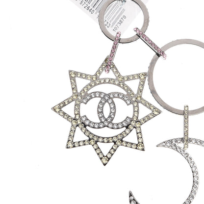 Chanel Ruthenium Crystal CC Star Moon Star Necklace 4 of 7
