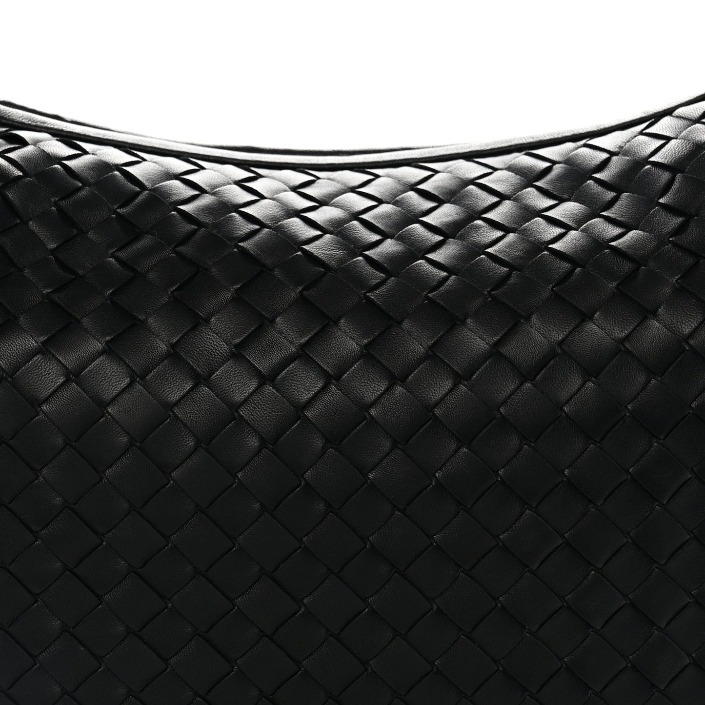 Nappa Intrecciato Medium Veneta Hobo Black
