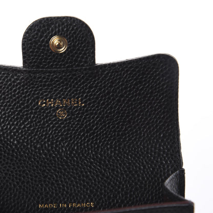 Chanel Caviar Quilted Flap Card Holder Wallet Black 5 of 6