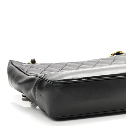 Chanel Lambskin Quilted Shoulder Bag Black 11 of 14