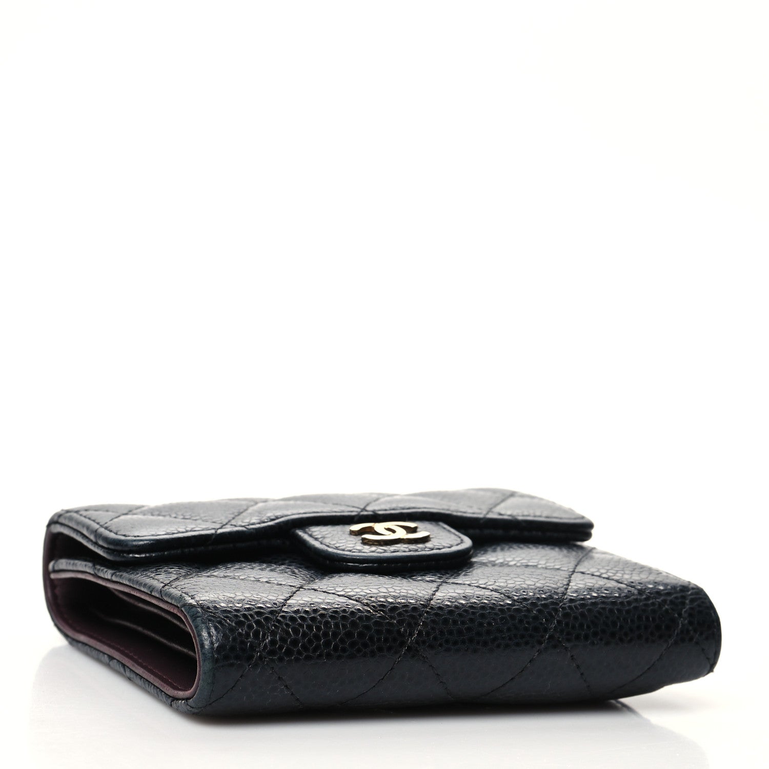 Chanel Caviar Quilted Compact Flap Wallet Black 4 of 12
