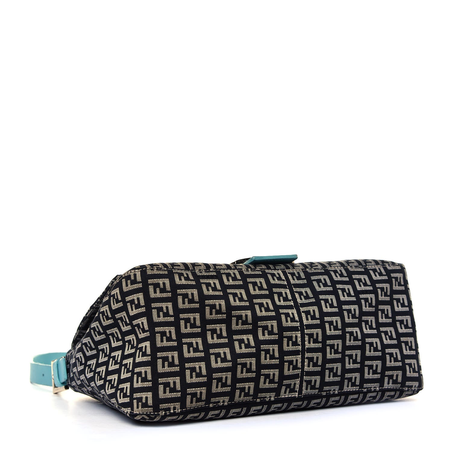 Fendi Zucchino Mama Baguette Blue 3 of 5