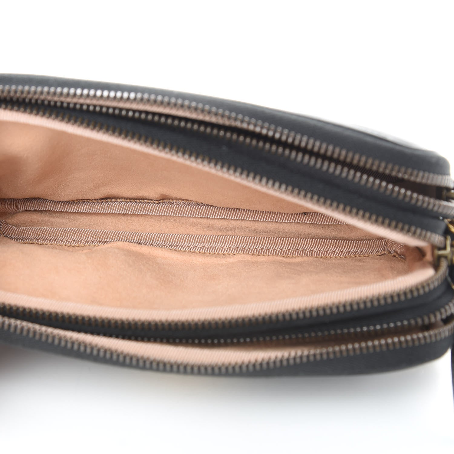 Gucci Calfskin Matelasse Mini GG Marmont Chain Crossbody Bag Black 6 of 14