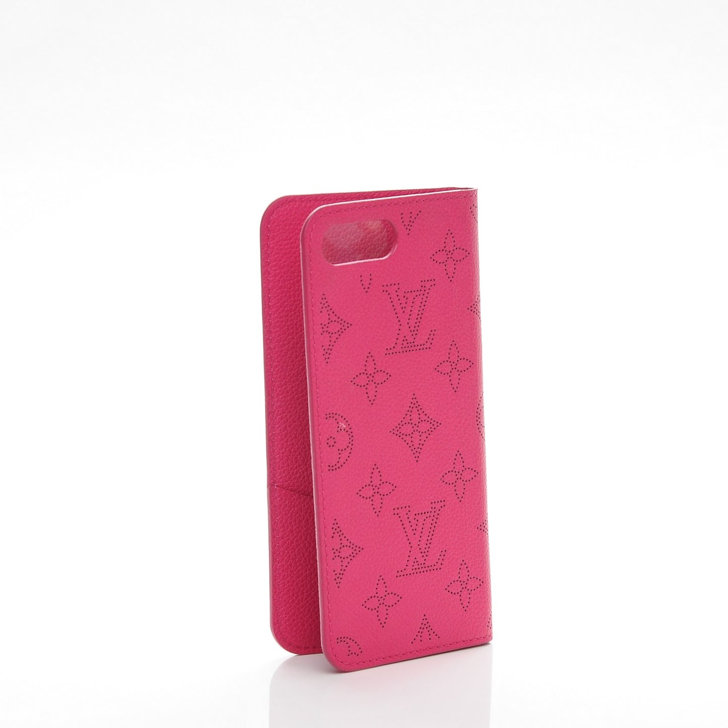 Monogram Cuir iPhone 7 Plus Folio Case Fuchsia