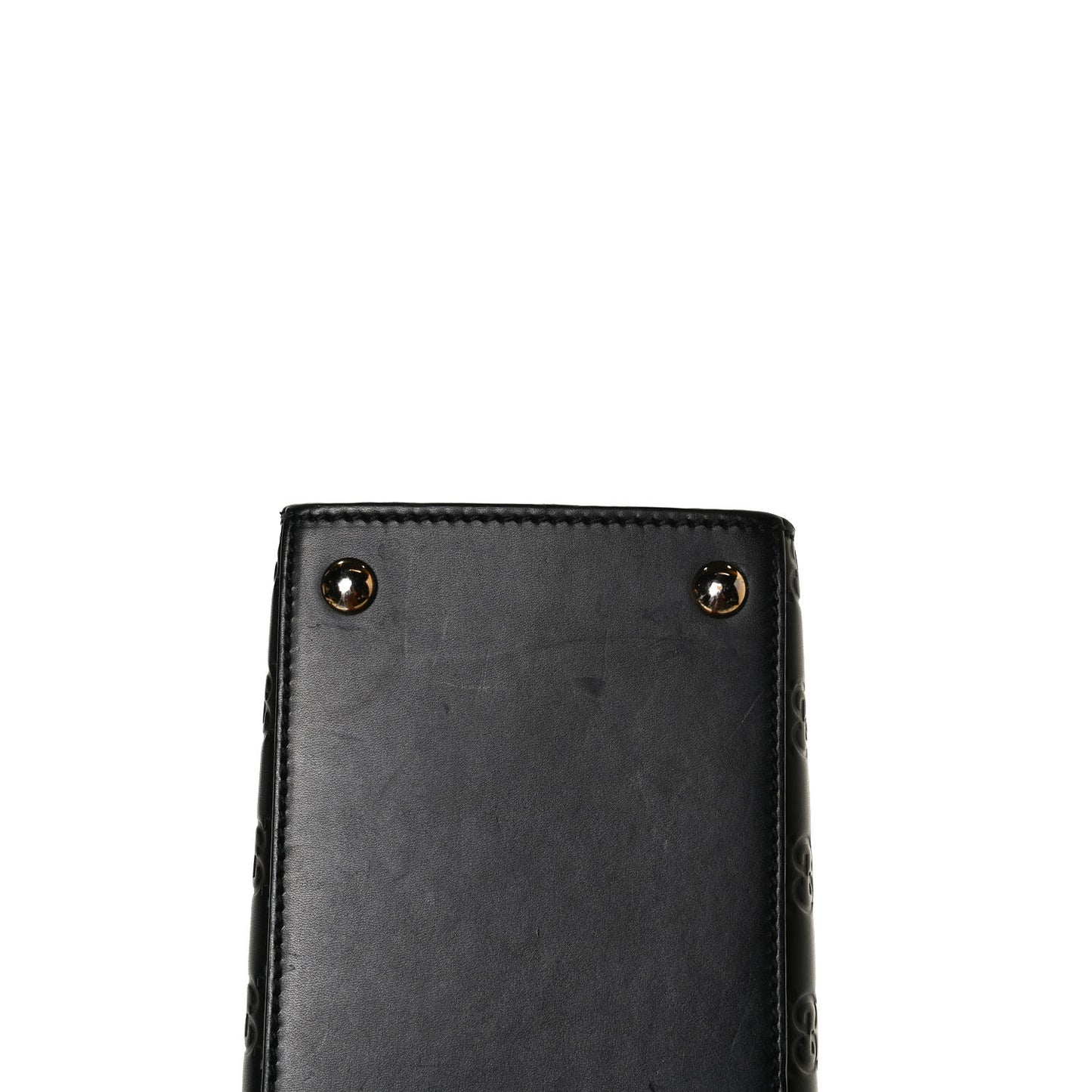 Guccissima Signature Small Padlock Top Handle Bag Black