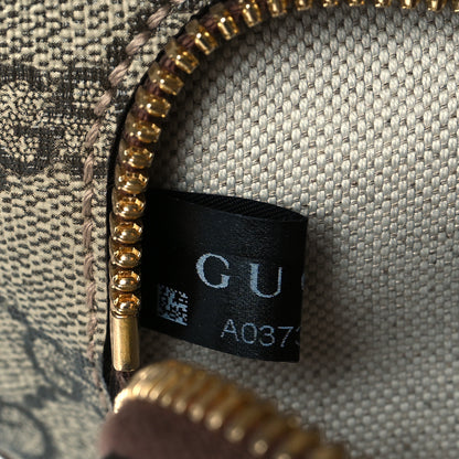 Gucci GG Supreme Monogram Textured Calfskin Retro Interlocking G Belt Bag Beige Ebony Brown Sugar 7 of 10