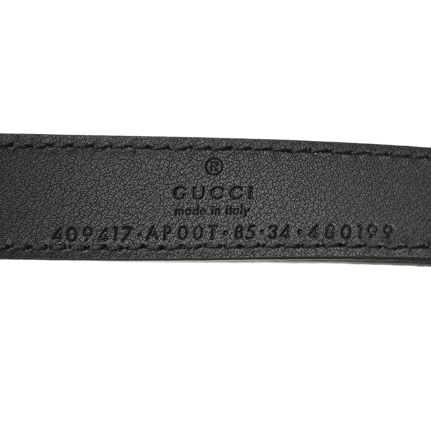 Calfskin Double G 20mm Belt 85 34 Black