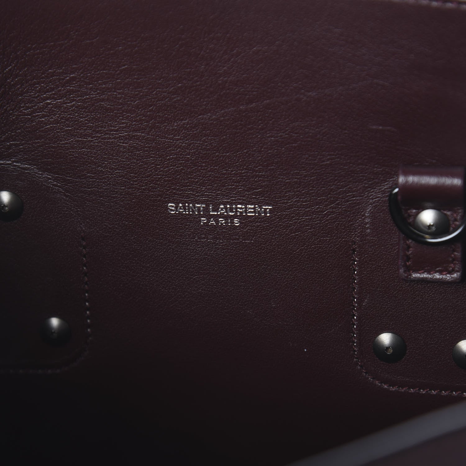 Saint Laurent Calfskin Small Sac De Jour Amarena 5 of 8