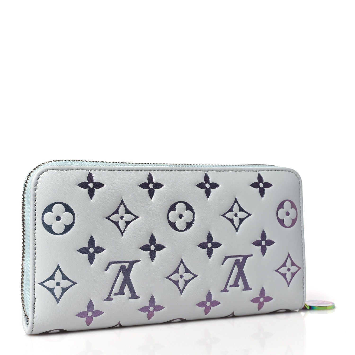 Louis Vuitton Lambskin Embossed Monogram LV Ski Coussin Zippy